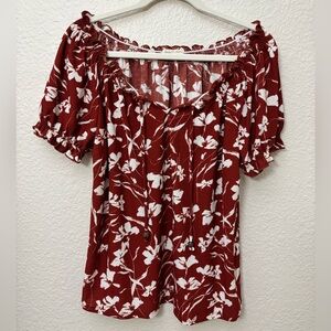 Floral Women's Top XL